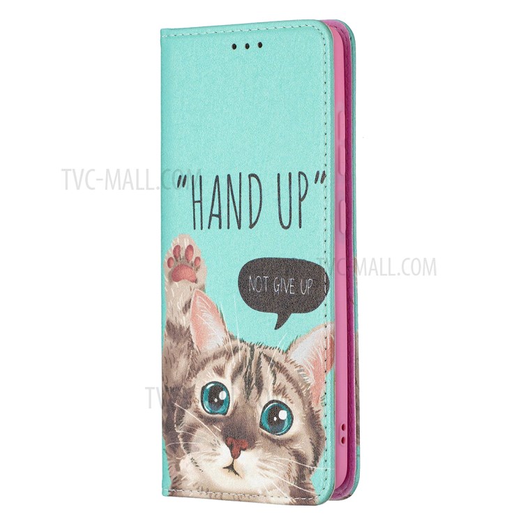 Auto-absorbed Stylish Patterned PU Leather Stand Phone Case for Samsung Galaxy S20 FE/S20 FE 5G/S20 Lite - Cat-2