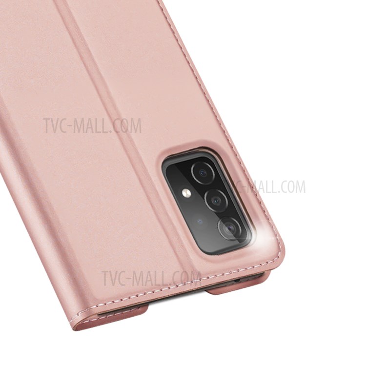 Serie Dux Ducis Skin Pro Per Samsung Galaxy A52s/a52 4G/5G / A52s 5G Card Slot Assorbita Automatica Del Cellulare Case di Supporto Per Cellulare - Oro Rosa