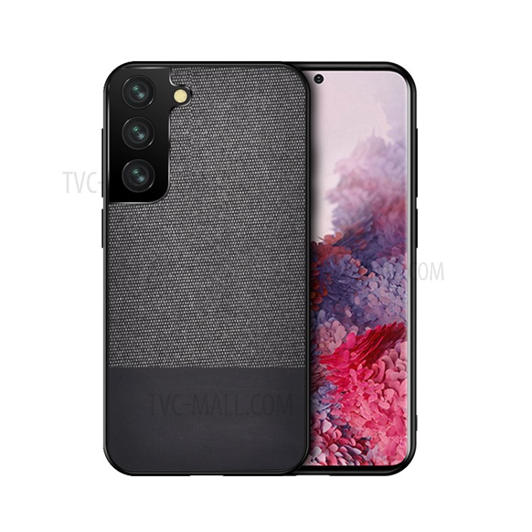 Splicing Design Cloth+Leather+Silicone+PC Protective Shell for Samsung Galaxy S30 Ultra - Black-1