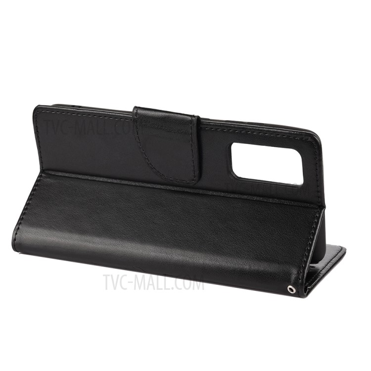Imprint Butterflies Wallet Stand Flip Leather Case for Samsung Galaxy A72 5G - Black-6