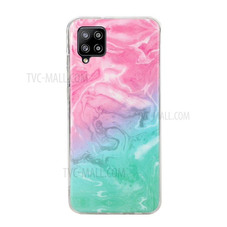 Marble Pattern Printing IMD TPU Phone Protective Shell for Samsung Galaxy A42 5G - Style A-2