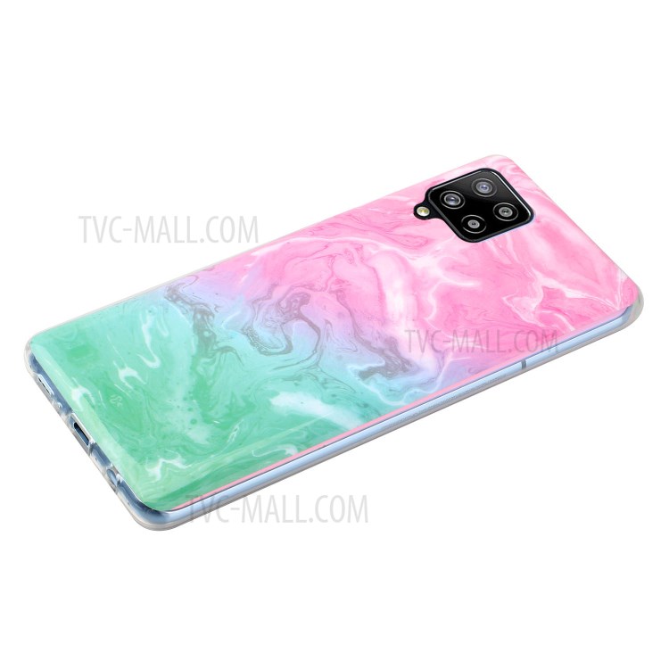 Marble Pattern Printing IMD TPU Phone Protective Shell for Samsung Galaxy A42 5G - Style A-5