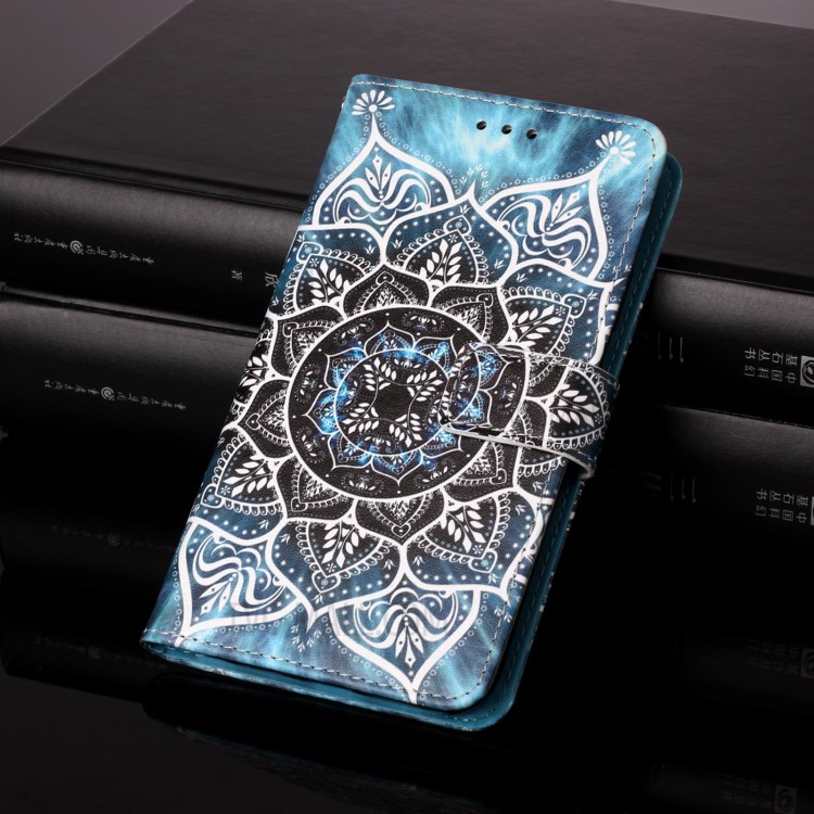 Wallet Stand Pattern Printing Leather Case for Samsung Galaxy A02s - Flower Pattern-8