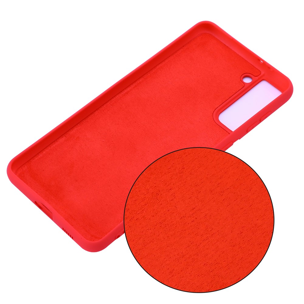 Shockproof Soft Liquid Silicone Phone Case for Samsung Galaxy S30+ - Red-3