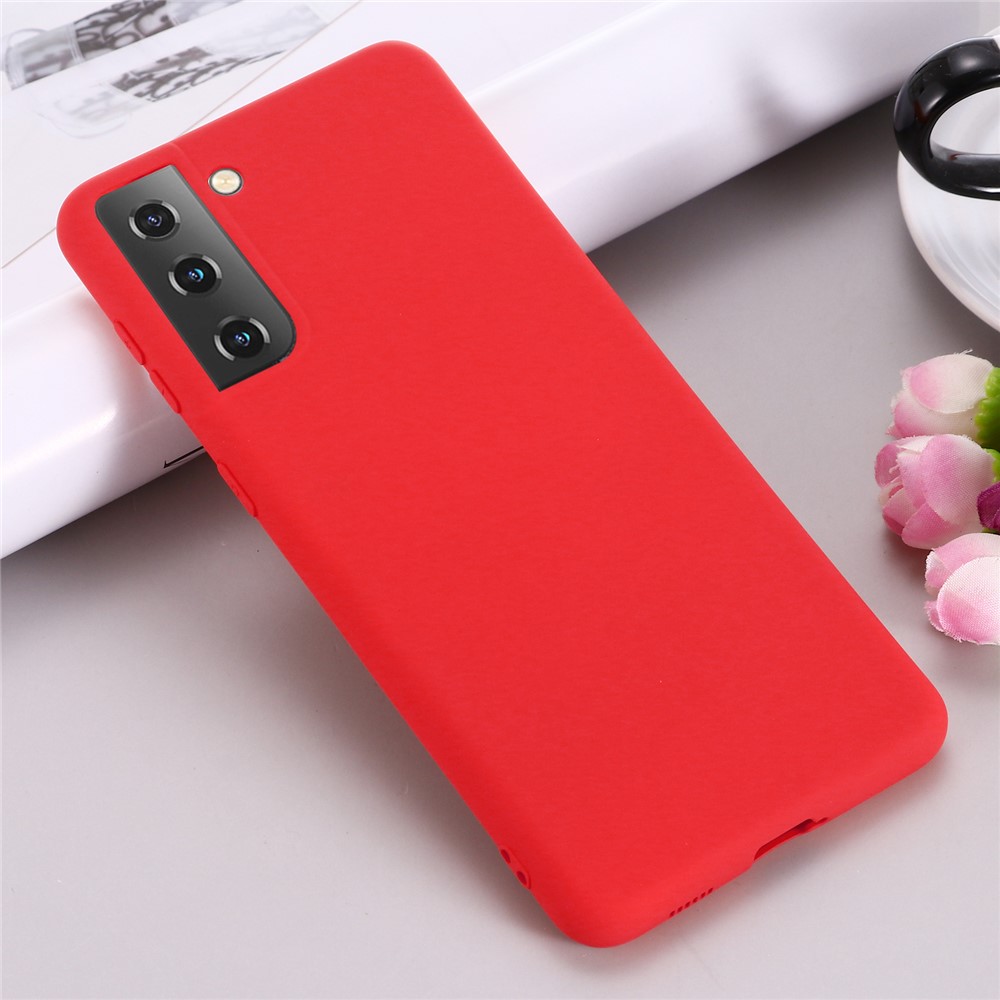 Shockproof Soft Liquid Silicone Phone Case for Samsung Galaxy S30+ - Red-6