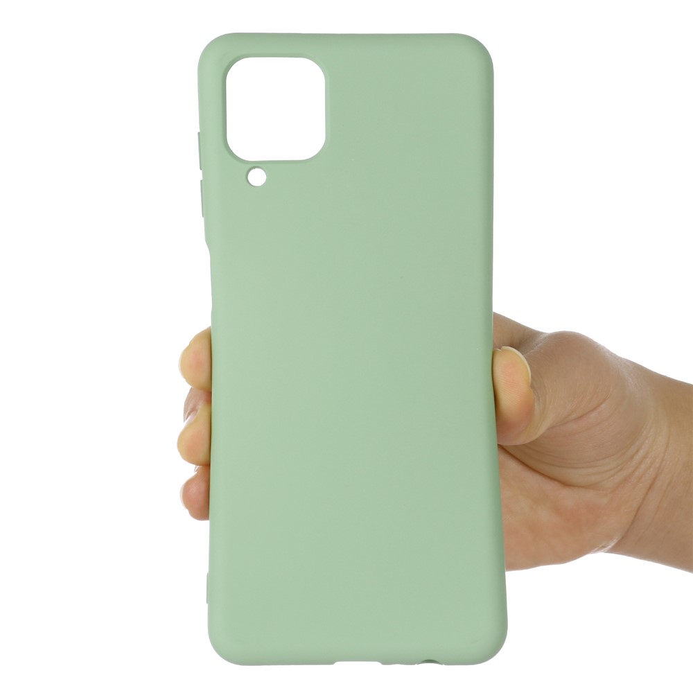 Shockproof Soft Liquid Silicone Phone Case for Samsung Galaxy A12 - Green-4
