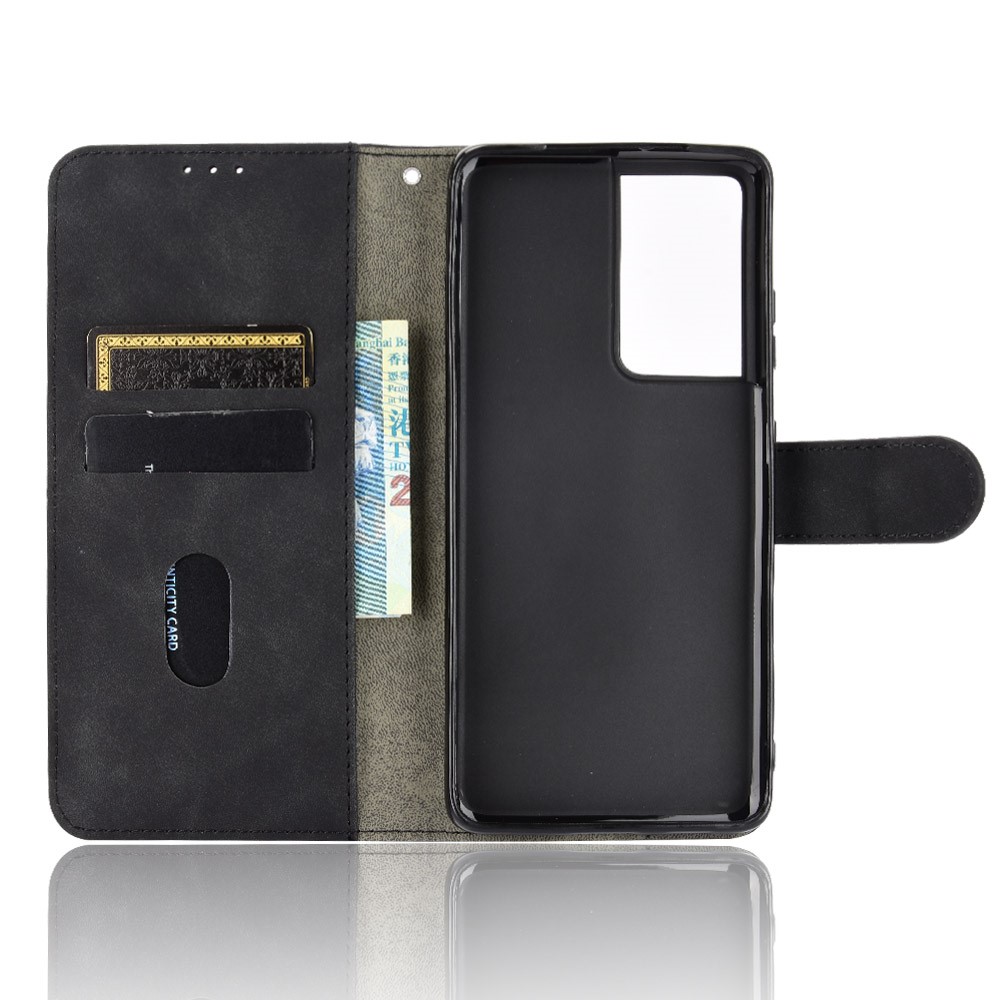 Delicate PU Leather Wallet Cell Phone Case for Samsung Galaxy S30 Ultra - Black-3