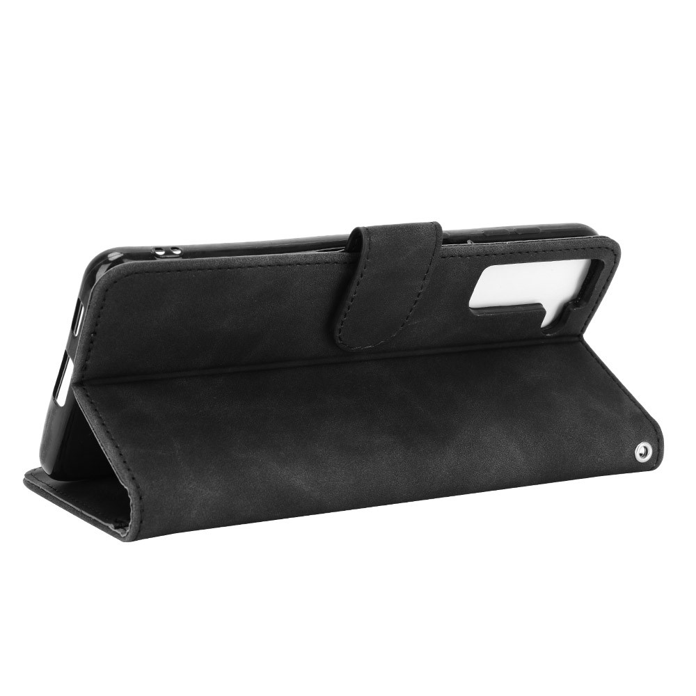 Delicate PU Leather Wallet Cell Phone Case for Samsung Galaxy S30 - Black-4