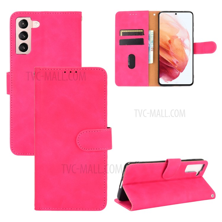 Delicate PU Leather Wallet Cell Phone Case for Samsung Galaxy S30+ - Rose-1
