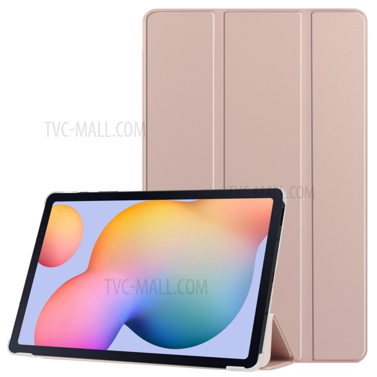 Tri-fold Stand Design PU Leather Protective Tablet Case for Samsung Galaxy Tab A 10.1 (2019) T510 - Pink-1