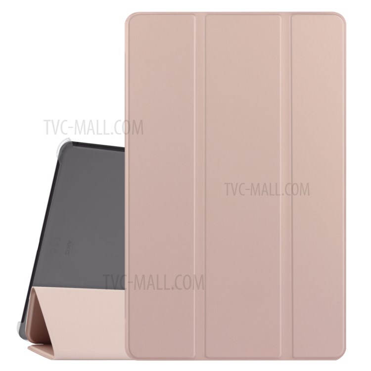 Tri-fold Stand Design PU Leather Protective Tablet Case for Samsung Galaxy Tab A 10.1 (2019) T510 - Pink-2