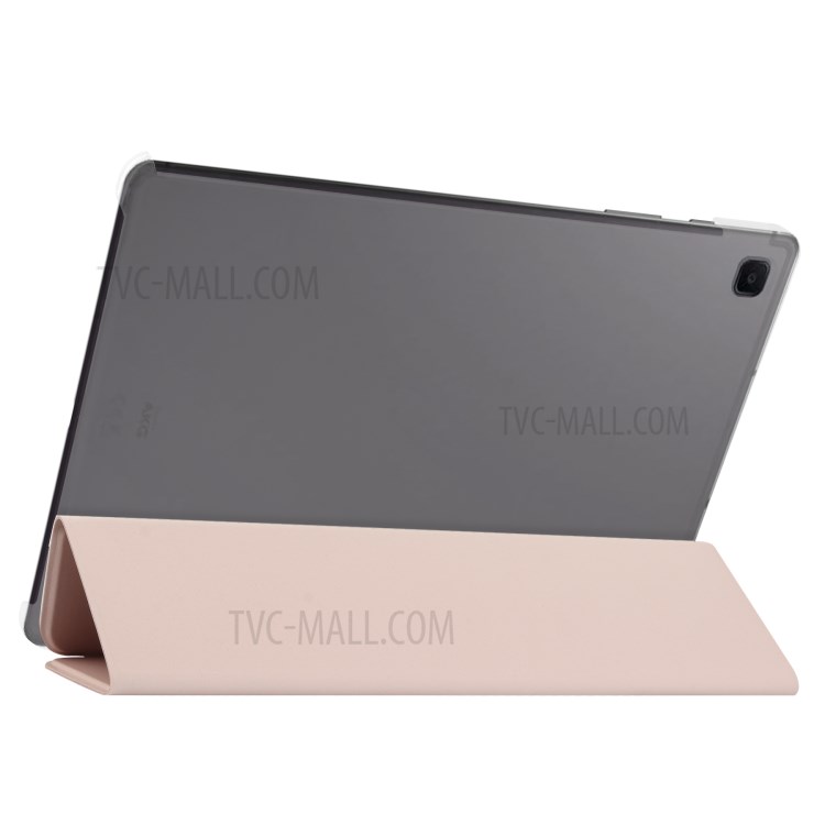 Tri-fold Stand Design PU Leather Protective Tablet Case for Samsung Galaxy Tab A 10.1 (2019) T510 - Pink-6