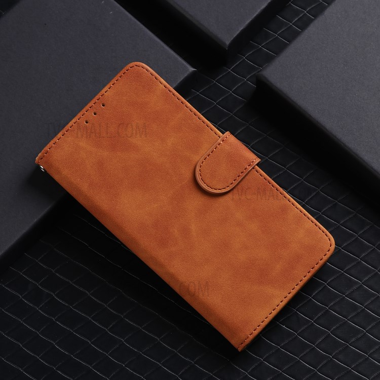 Delicate PU Leather Wallet Cell Phone Case for Samsung Galaxy A72 5G - Brown-11