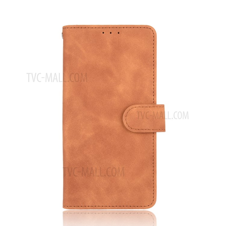Delicate PU Leather Wallet Cell Phone Case for Samsung Galaxy A72 5G - Brown-2