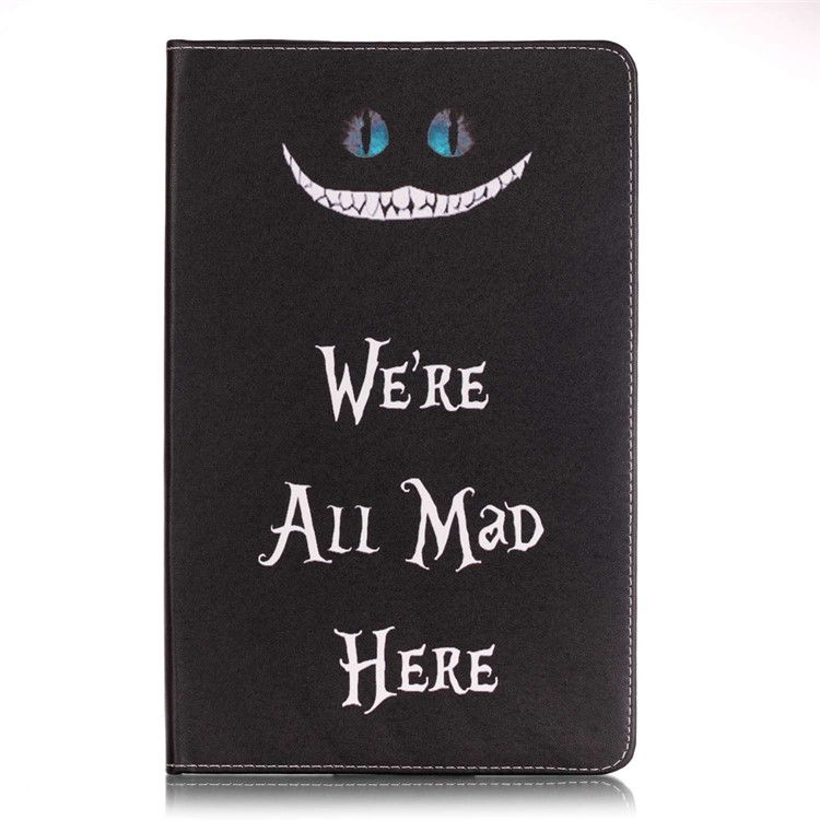 

Leather Card Slot Stand Cover for Samsung Galaxy Tab E 9.6 T560 - We Are All Mad Here