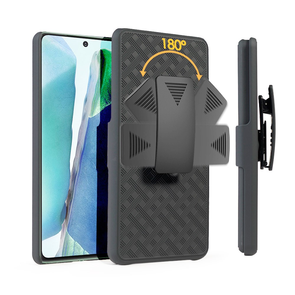 Woven Texture Built-in Kickstand PC Hard Case for Samsung Galaxy S21 Ultra-8