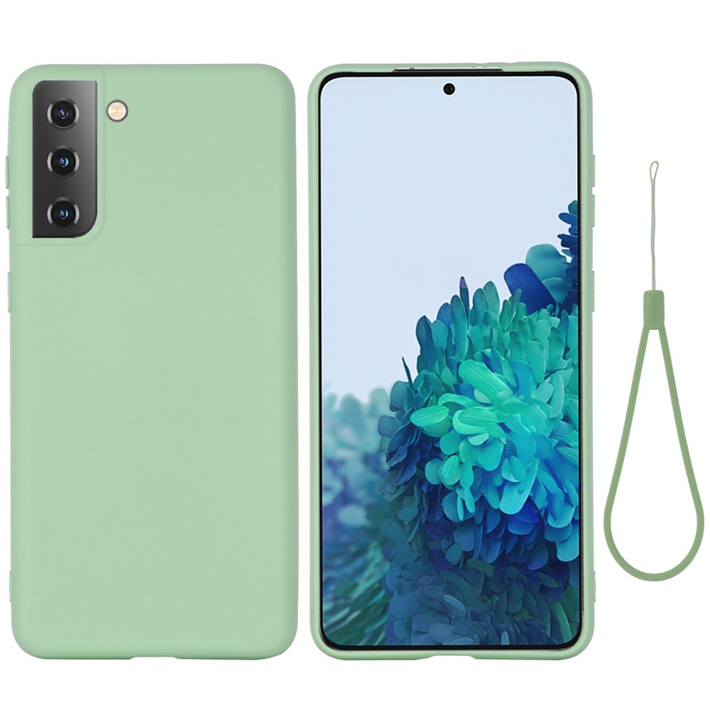 Shockproof Soft Liquid Silicone Phone Case for Samsung Galaxy S30 - Green-2