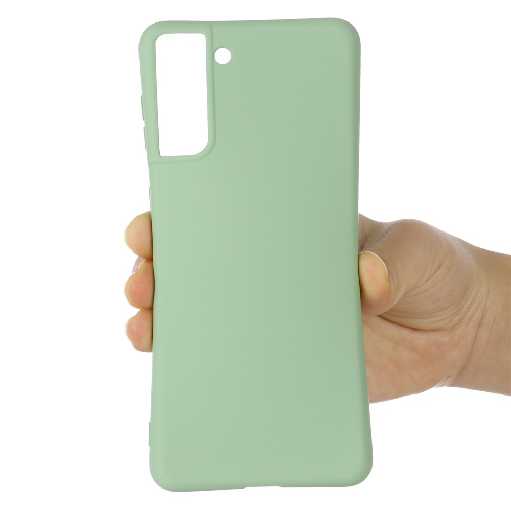 Per Samsung Galaxy S21 4G/5G Shock Aoft Liquid Liquid Silicone Telefon Case di Copertura Del Telefono Cellulare Shell - Verde