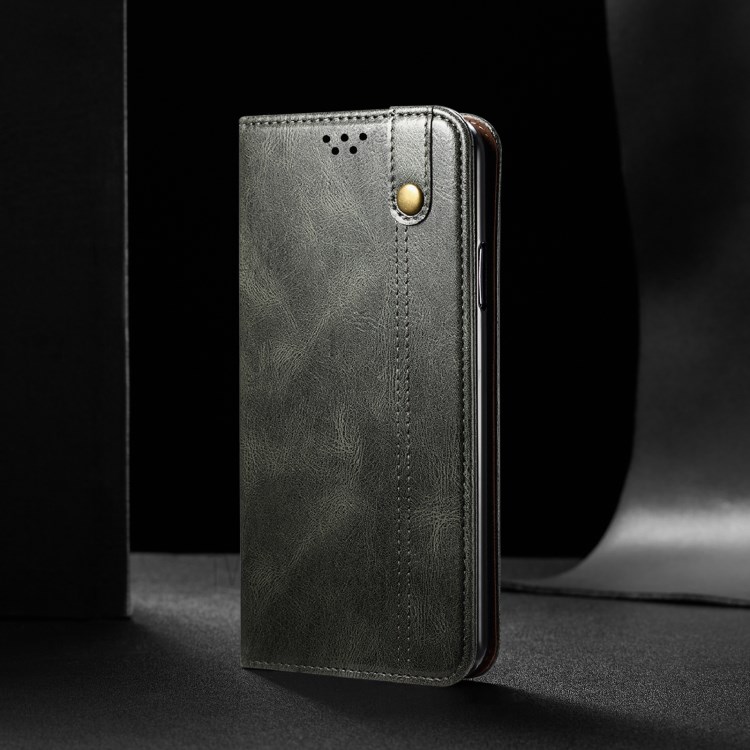 Waxy Crazy Horse Texture TPU + PU Leather Case Cover for Samsung Galaxy A72 5G - Green-11