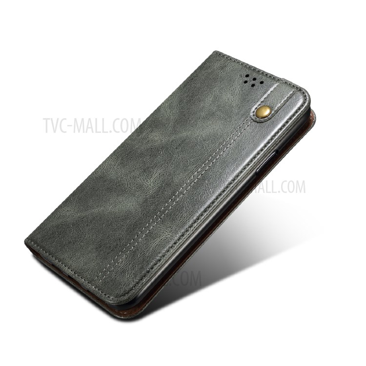 Waxy Crazy Horse Texture TPU + PU Leather Case Cover for Samsung Galaxy A72 5G - Green-3