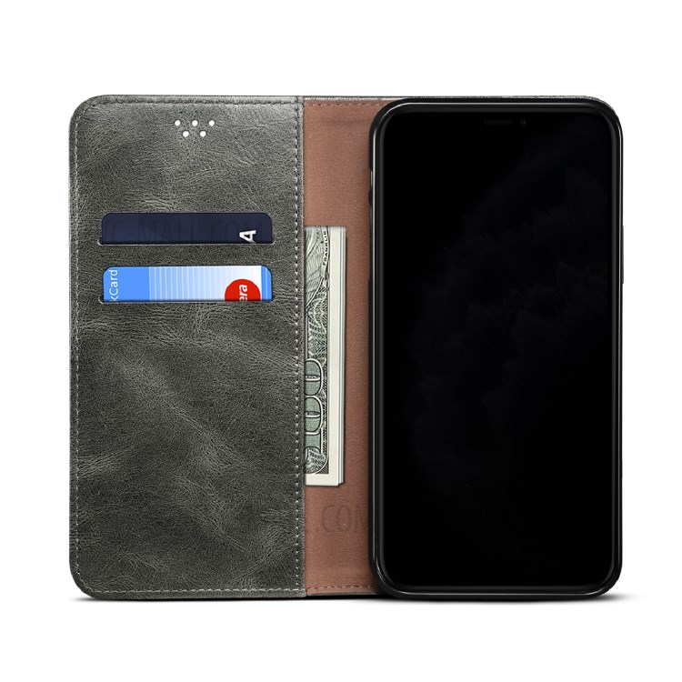 Waxy Crazy Horse Texture TPU + PU Leather Case Cover for Samsung Galaxy A72 5G - Green-4