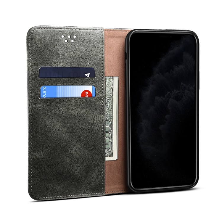 Waxy Crazy Horse Texture TPU + PU Leather Case Cover for Samsung Galaxy A72 5G - Green-6