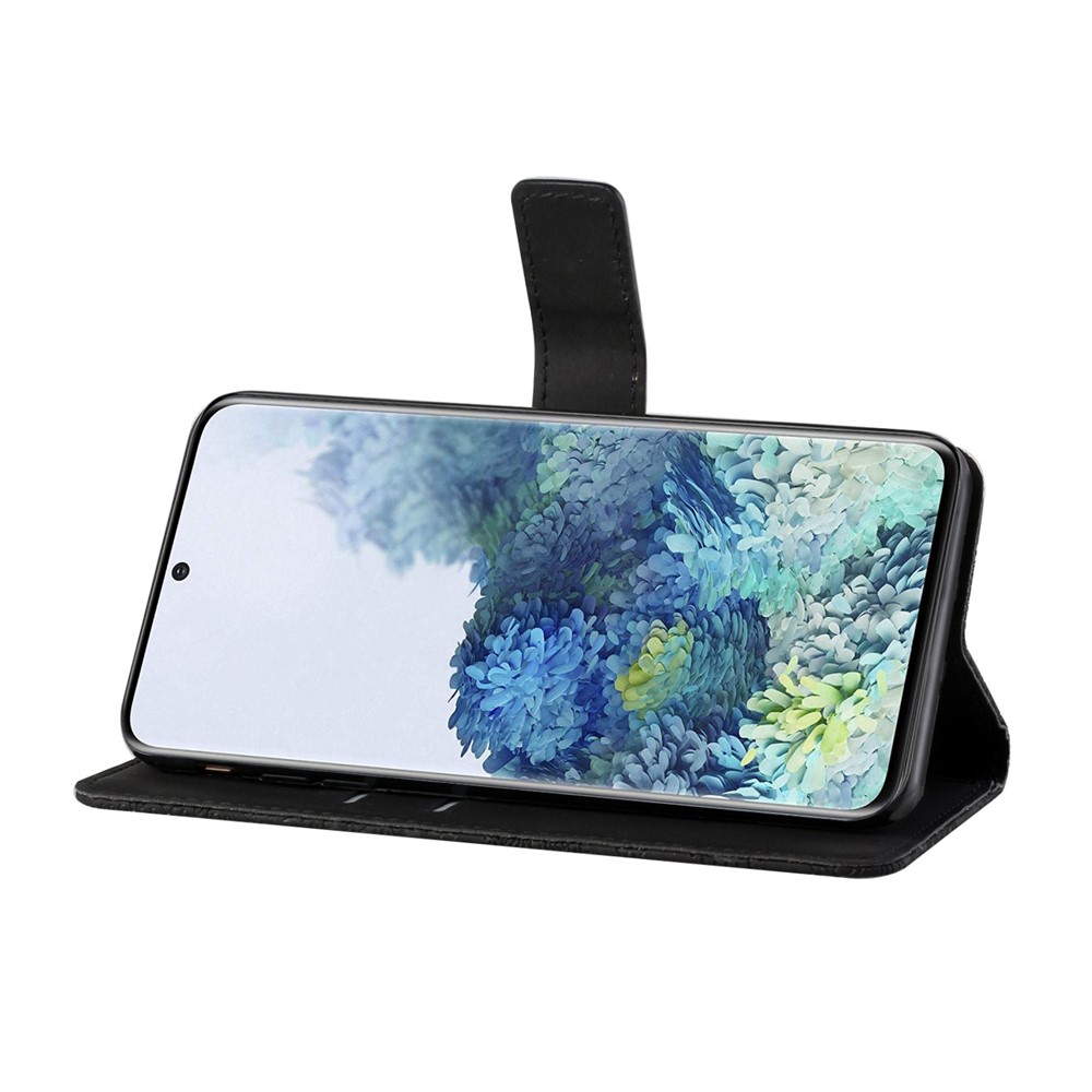 Imprint Ethnic Style Flower Wallet Leather Case for Samsung Galaxy S20 FE/S20 Fan Edition/S20 FE 5G/S20 Fan Edition 5G - Black-4