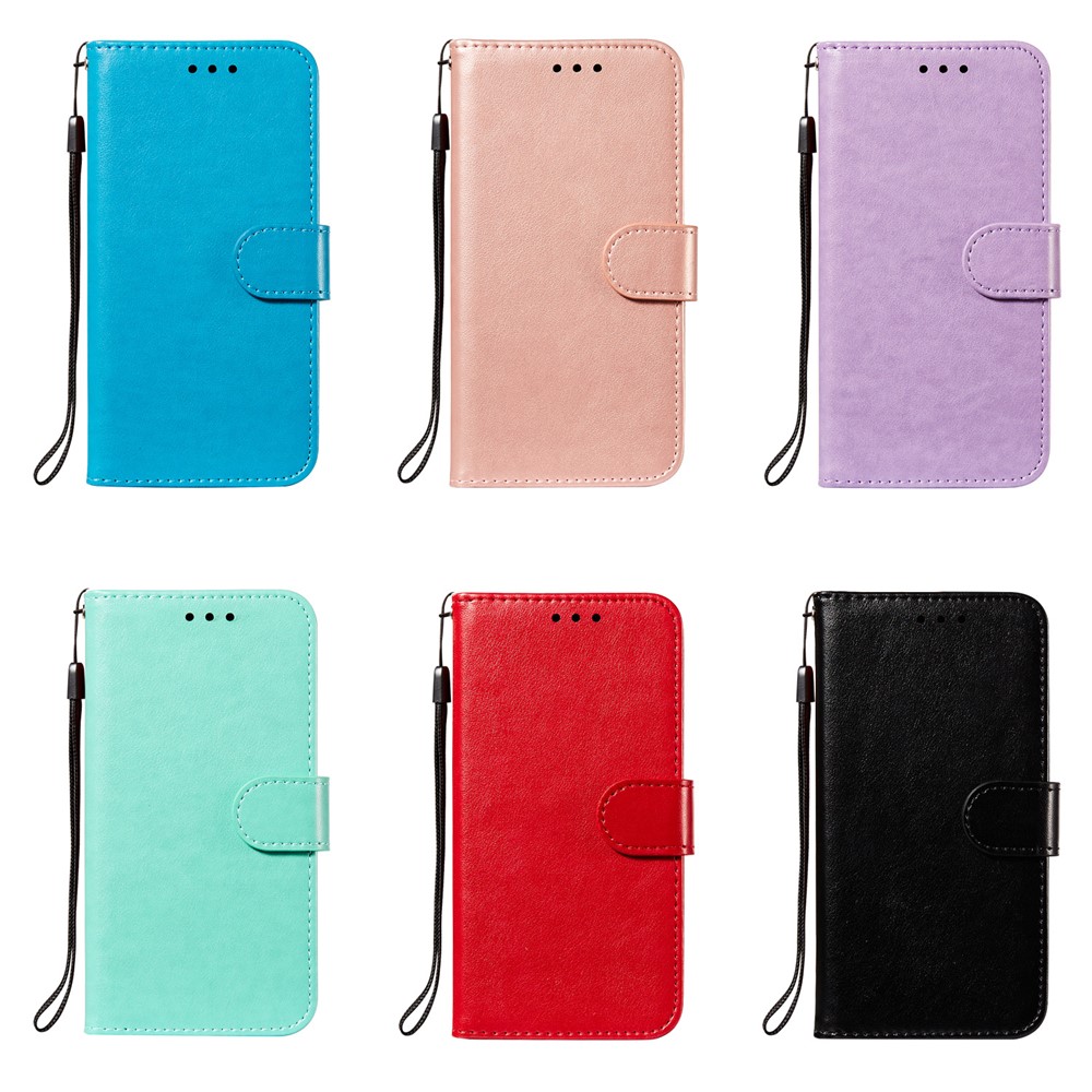 Dual-sided Magnetic Clasp Leather Wallet Stand Phone Case Shellf or Samsung Galaxy S21 Ultra - Black-10