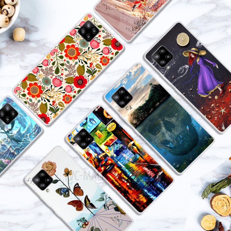 Pattern Printing TPU Phone Back Case for Samsung Galaxy A42 5G - Elk-3