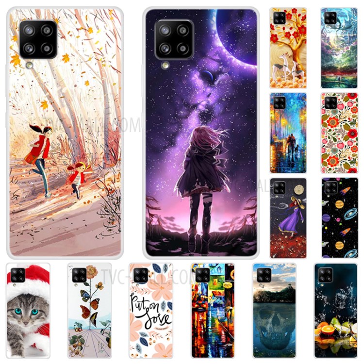 Pattern Printing TPU Phone Back Case for Samsung Galaxy A42 5G - Elk-5