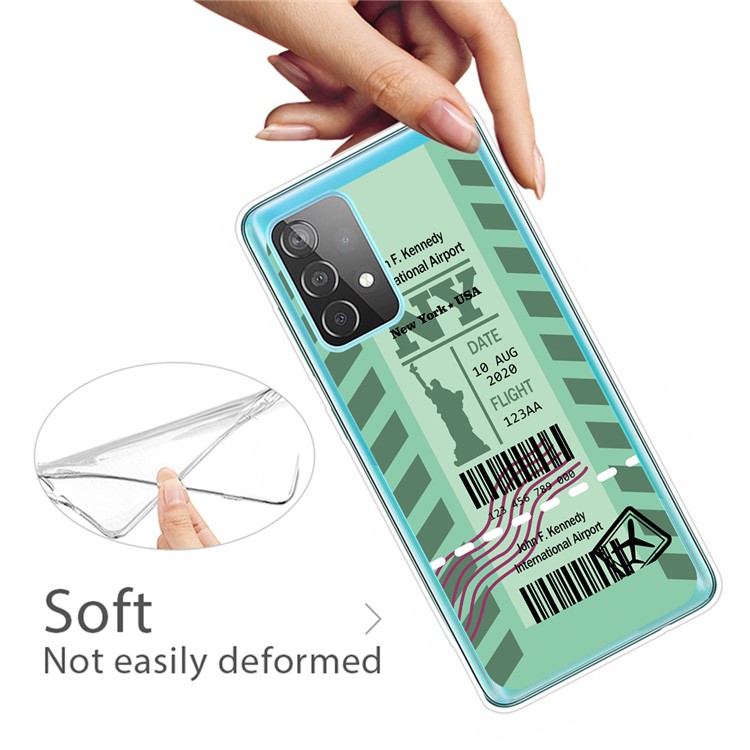 For Samsung Galaxy A32 Creative Boarding Check TPU Protector Cover - NY-2