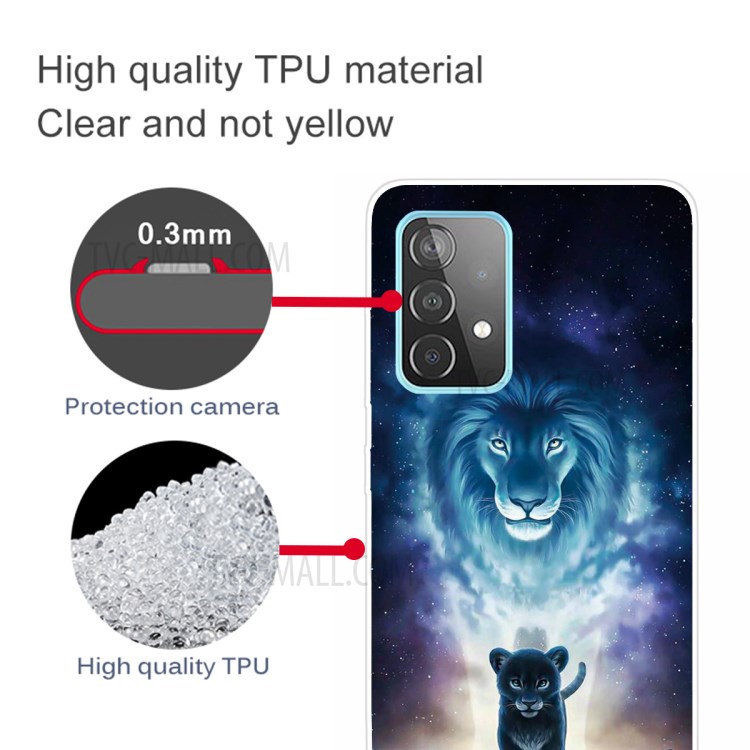 Hot Style for Samsung Galaxy A32 Pattern Printing TPU Cover Phone Case - Lion-3