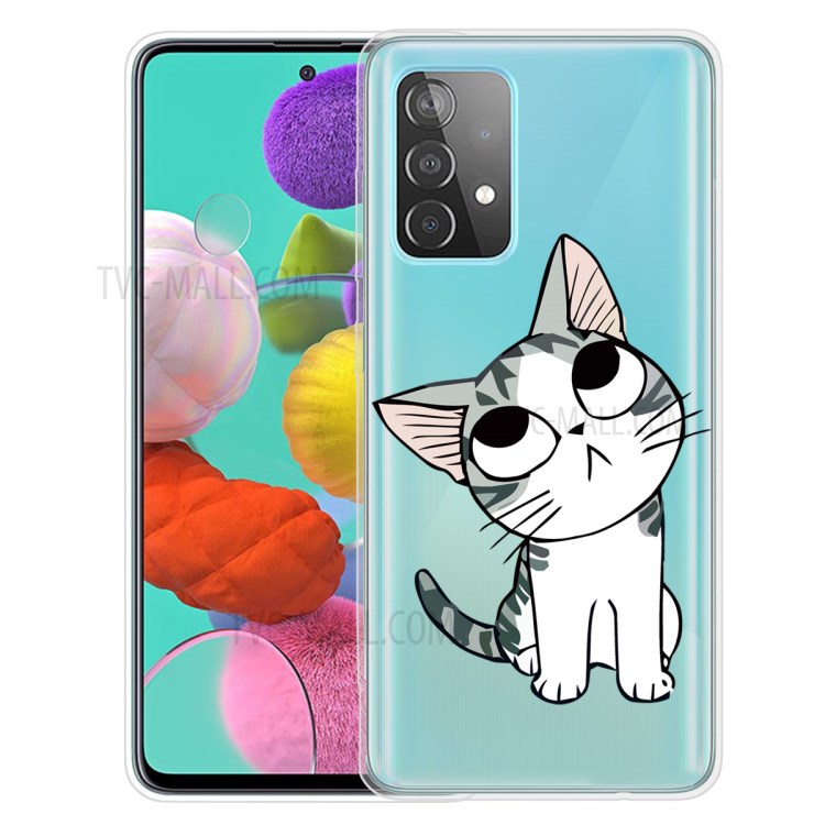 IMD Pattern TPU Phone Case Drop Resistant for Samsung Galaxy A72 5G - Cat-1