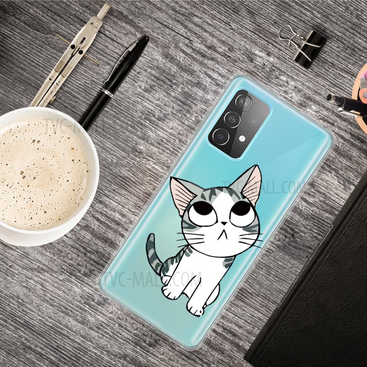 IMD Pattern TPU Phone Case Drop Resistant for Samsung Galaxy A72 5G - Cat-4