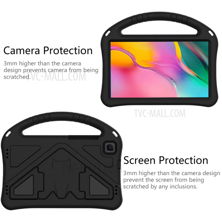 Anti-shock with Pen Slot Handle EVA Tablet Case for Samsung Galaxy Tab A 8.0 Wi-Fi (2019) SM-T290 - Black-3