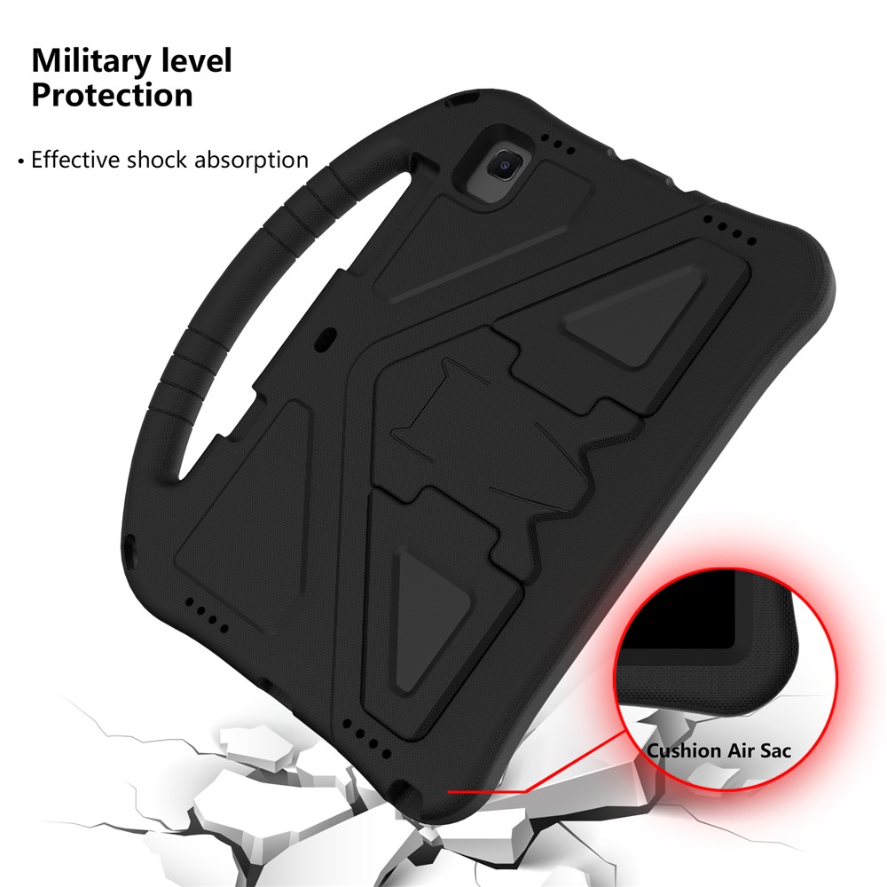 Shock-proof Handle EVA Tablet Case with Pen Slot for Samsung Galaxy Tab S6 Lite P610 - Black-2