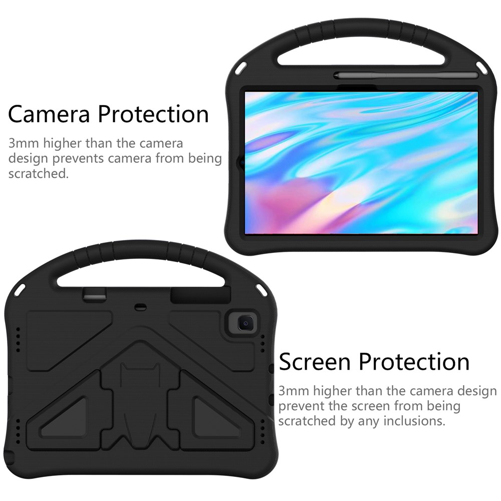 Shock-proof Handle EVA Tablet Case with Pen Slot for Samsung Galaxy Tab S6 Lite P610 - Black-3