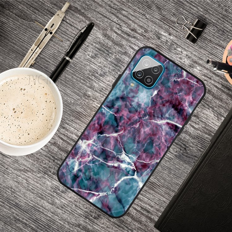 Back Matte Pattern Printing Soft TPU Shell for Samsung Galaxy A12 - Marble Pattern-2