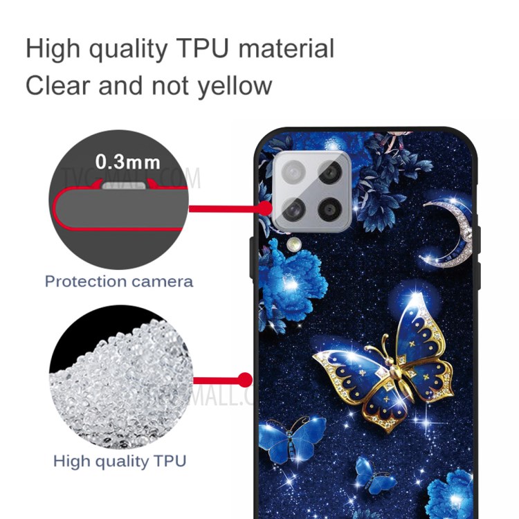 Back Matte Pattern Printing TPU Cover Shell for Samsung Galaxy A42 5G - Butterflies-4
