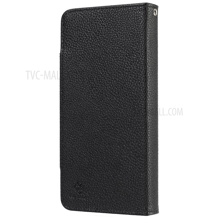 Litchi Texture Detachable 2-in-1 Magnet Leather Wallet Phone Protection Shell for Samsung Galaxy S21 Ultra - Black-3