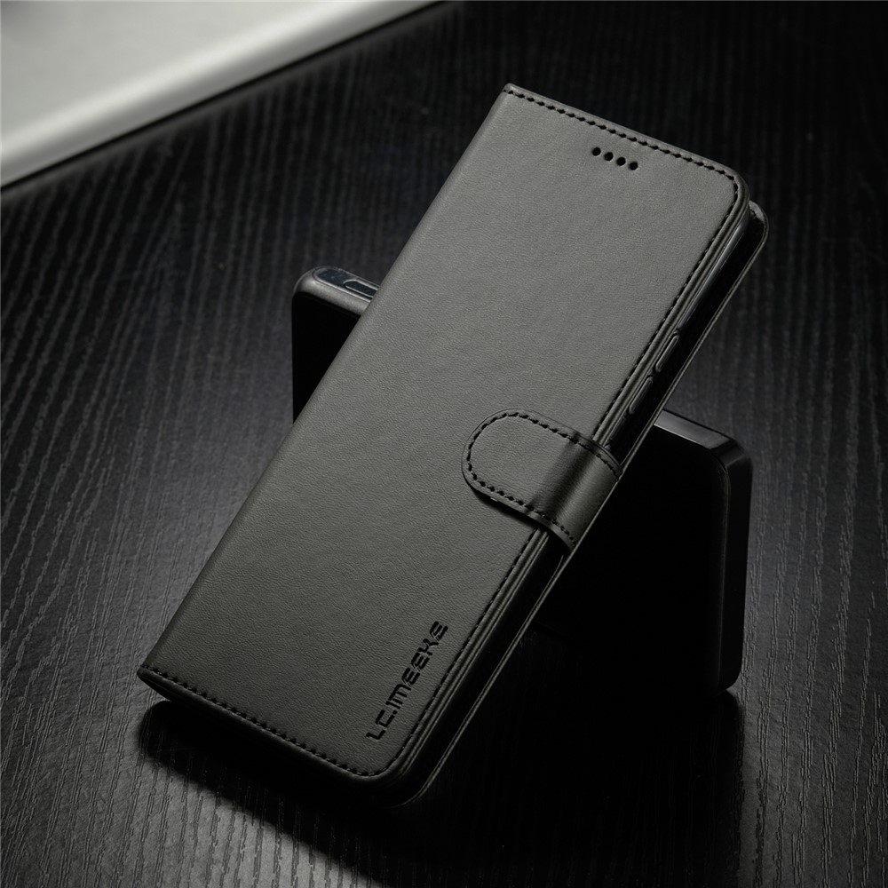 LC.IMEEKE for Samsung Galaxy A42 5G Leather Wallet Case - Black-17
