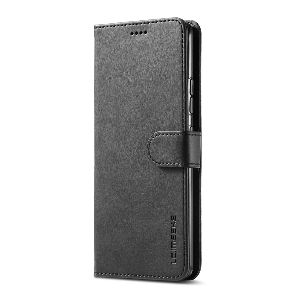 Lc. Imeeke Para Samsung Galaxy A42 5G Case de Billetera de Cuero - Negro