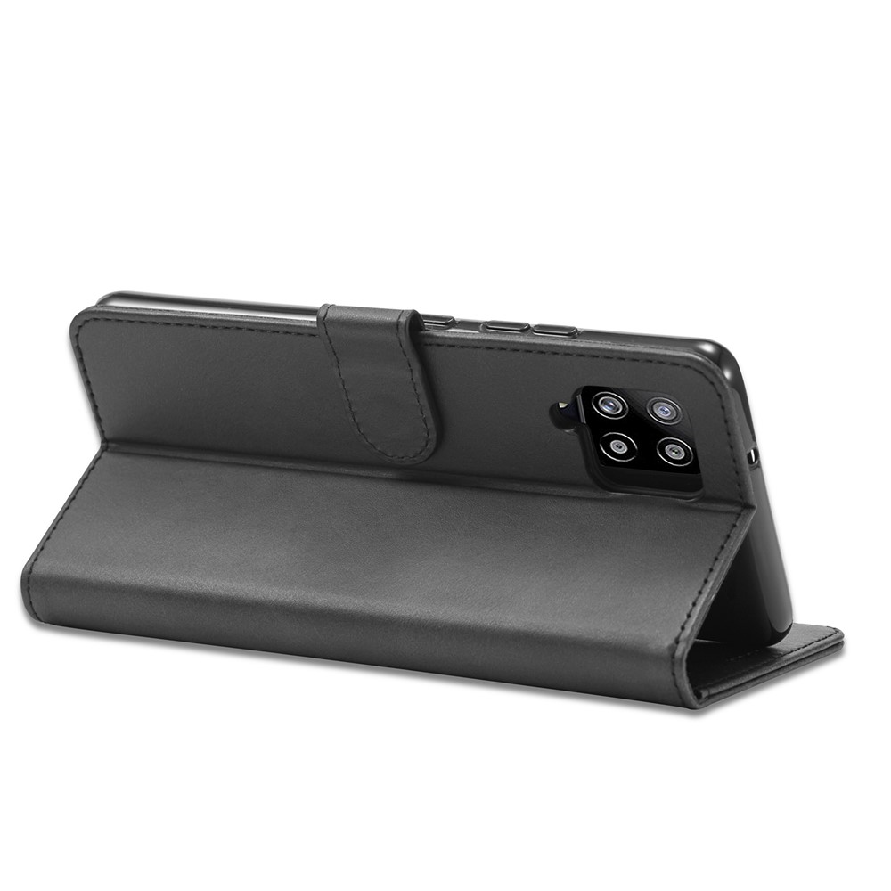 LC.IMEEKE for Samsung Galaxy A42 5G Leather Wallet Case - Black-8