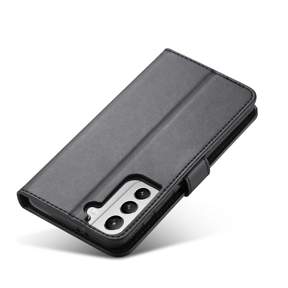 LC.IMEEKE for Samsung Galaxy S21+ Stand Cover Leather Wallet Case - Black-15