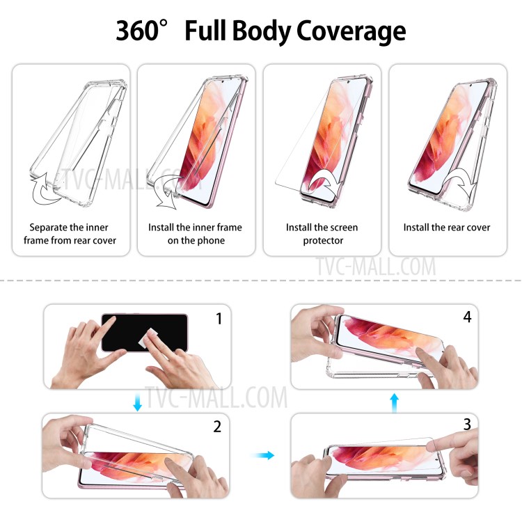 Crystal Clear Shield Flexible TPU Case for Samsung Galaxy S21-4