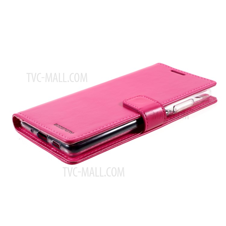 Mercury Goospery Blue Moon Cuero De La Billetera De Cuero Con Cierre Magnético Para Samsung Galaxy S20 Fe / S20 Fan Edition / S20 Fe 5G / S20 Edición De Ventilador 5G / S20 Lite - Rosa-5