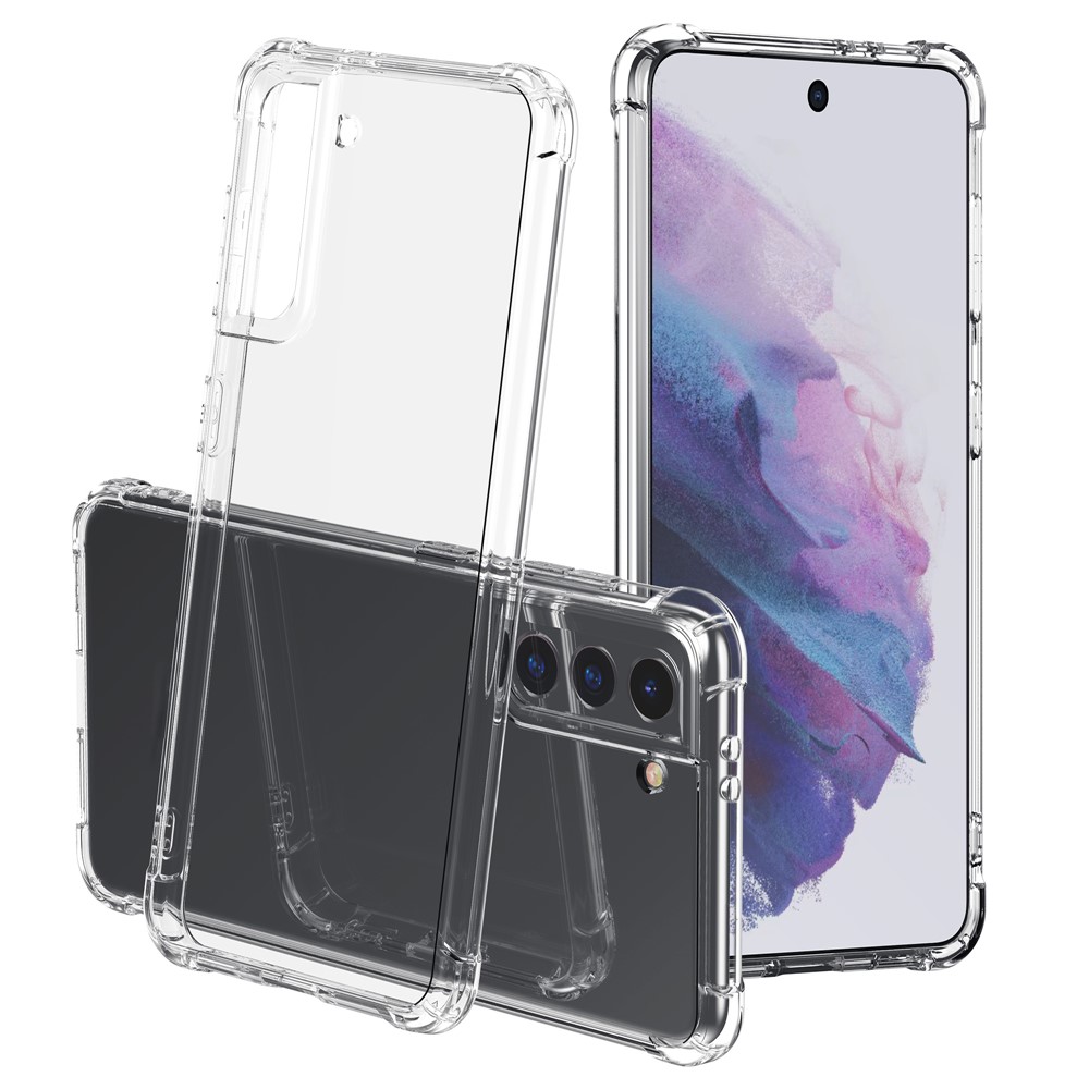 LEEU DESIGN Air Cushion Drop-proof TPU Shell with Voice Conversion Jack for Samsung Galaxy S21-1