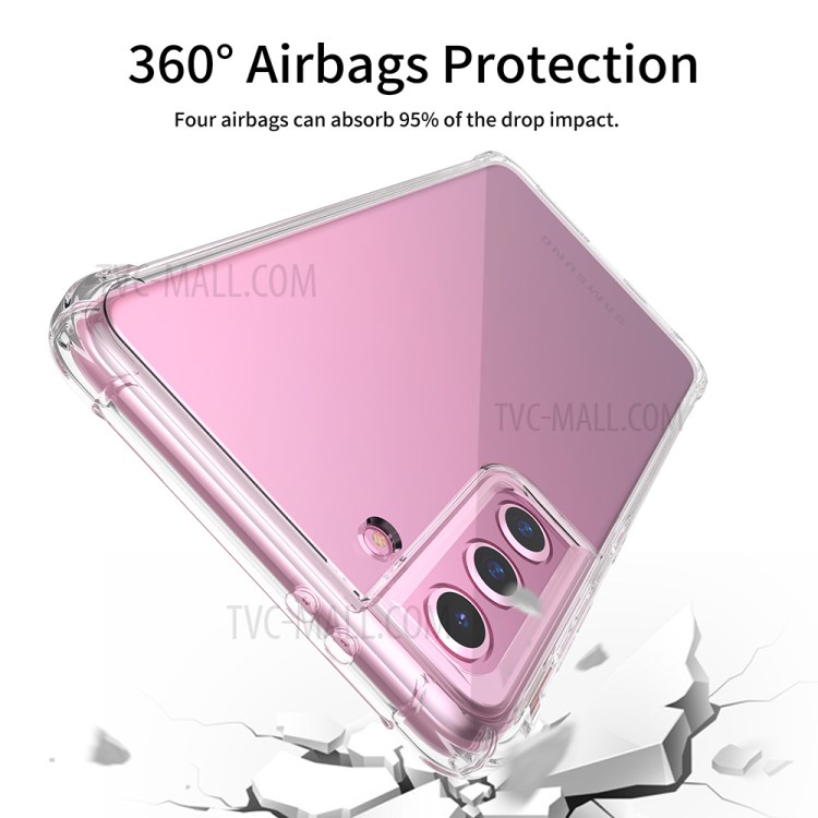 LEEU DESIGN Air Cushion Drop-proof TPU Shell with Voice Conversion Jack for Samsung Galaxy S21-11