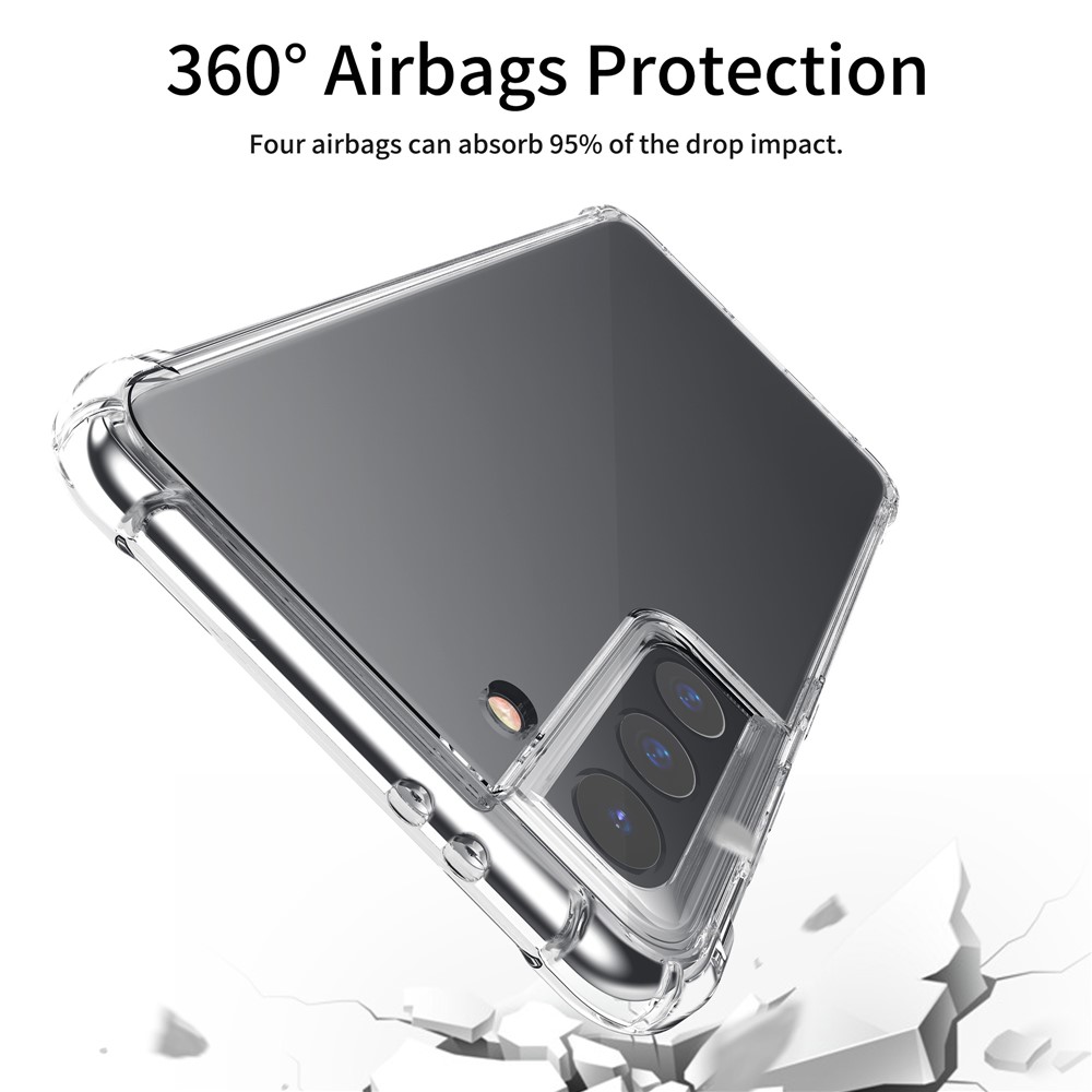 LEEU DESIGN Air Cushion Drop-proof TPU Shell with Voice Conversion Jack for Samsung Galaxy S21-5