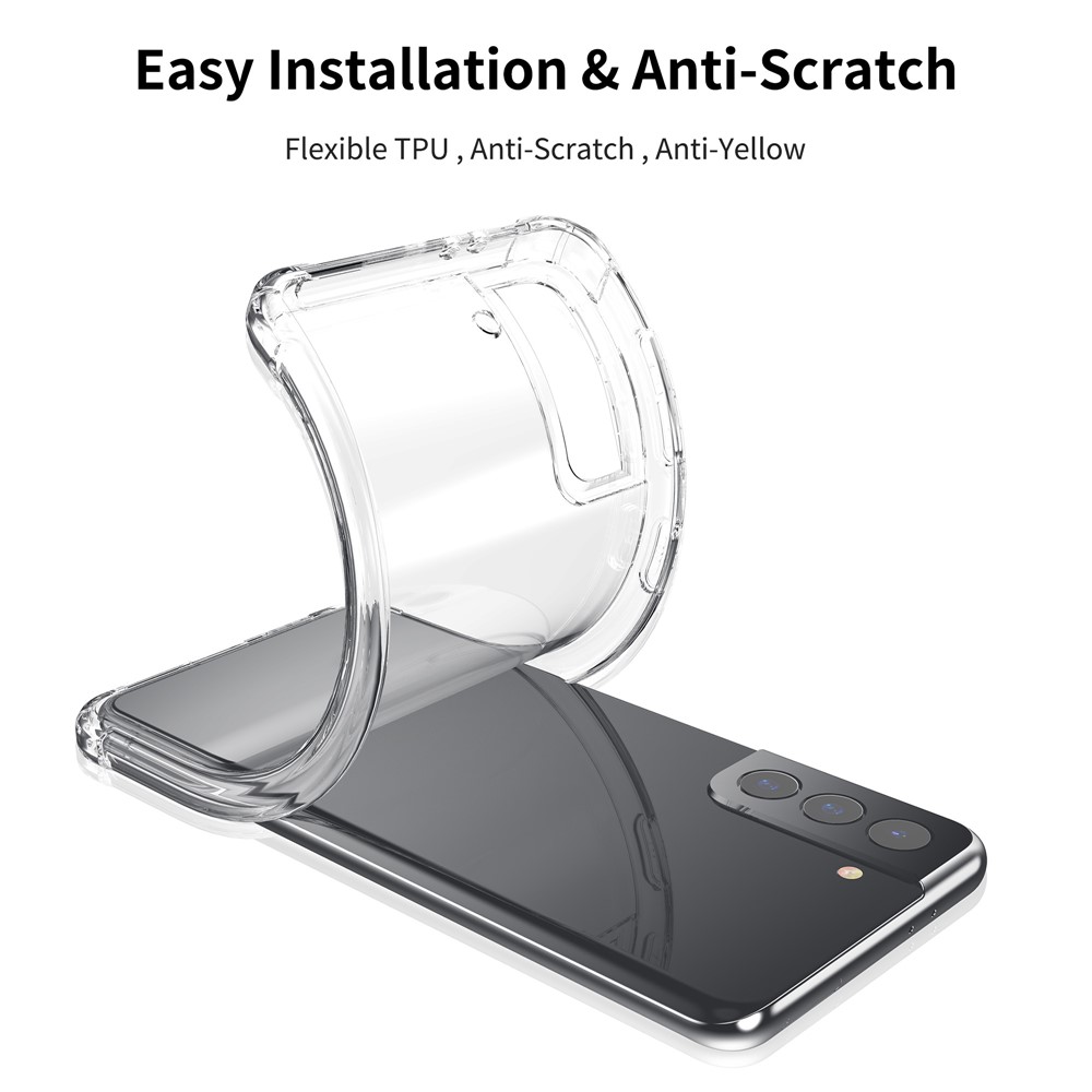 LEEU DESIGN Air Cushion Drop-proof TPU Shell with Voice Conversion Jack for Samsung Galaxy S21-6